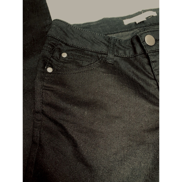 Forever 21 Skinny Jeans Womens 28 Black Stretch Low Rise Denim Jeans Marked 24 - Picture 3 of 12